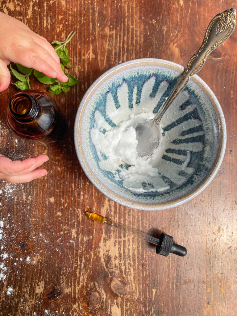 adding essential oils to homemade toothpaste