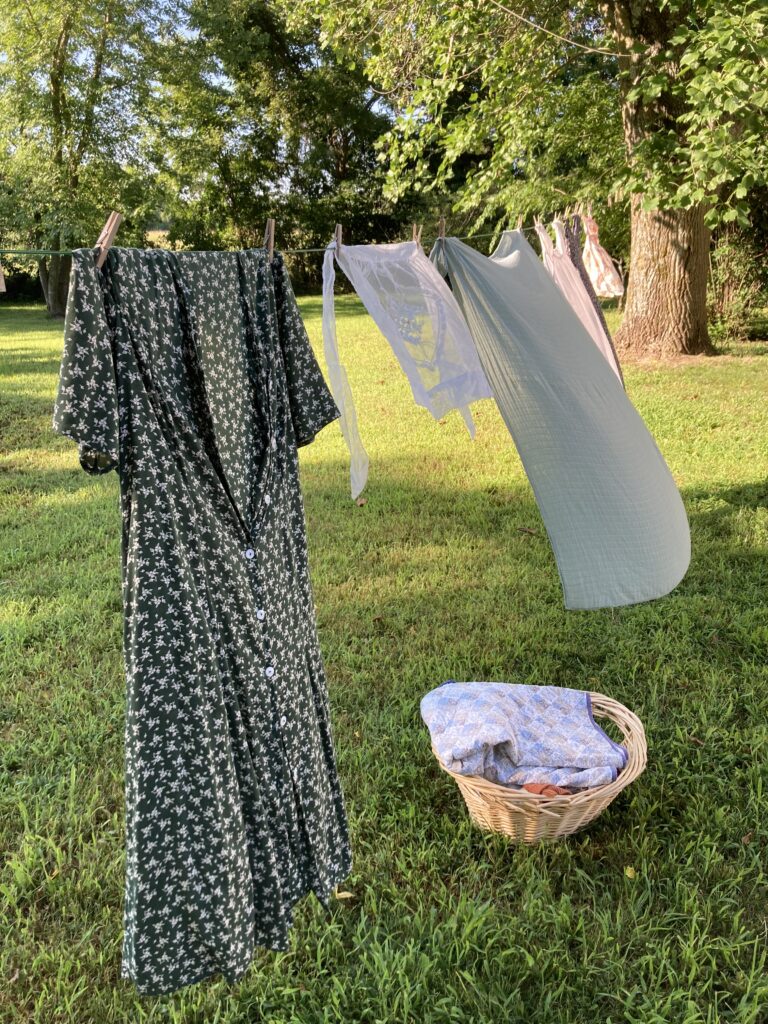 Clothes hanging on a line